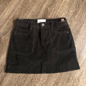 Black Corduroy Skirt. Girls Size 8